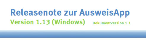 AusweisApp Version 1.13