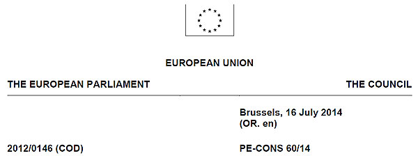 Entwurf der Verordnung eIDAS für elektronische Identifizierung sowie Vertrauensdienste für den Binnenmarkt