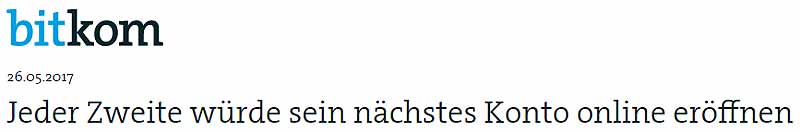 Online-Bankingkonto eröffnen mit der Online-Ausweisfunktion des Personalausweises