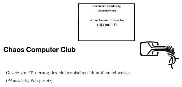 Stellungnahme zur eID-Funktion (Online-Ausweisfunktion) des Chaos Computer Clubs