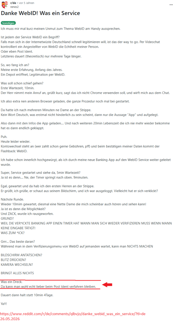 WebID - Was ein Dreck!